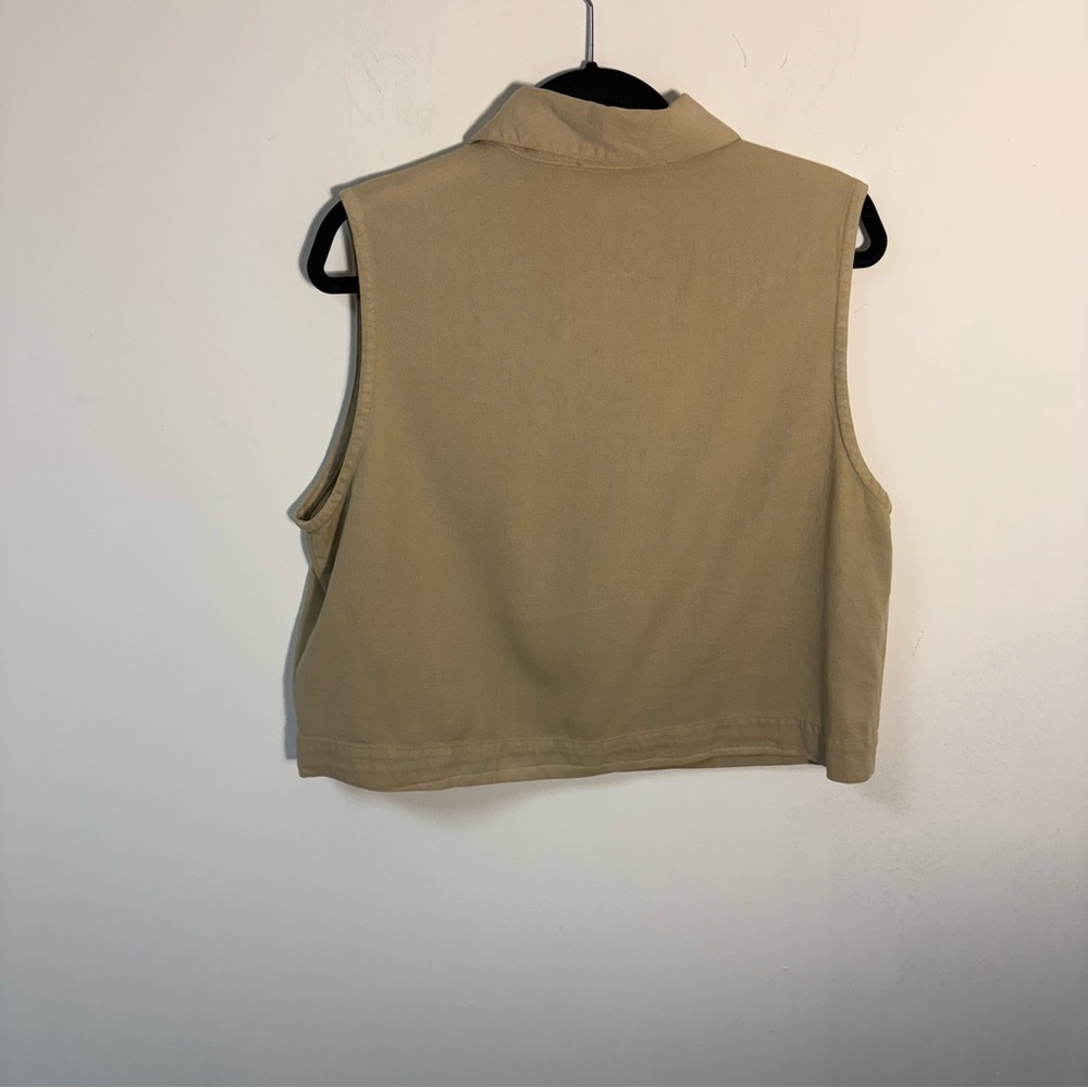 Vintage Eileen Fisher Womens Sleeveless Button-Up Vest Tencel Blend Large - Picture 6 of 11